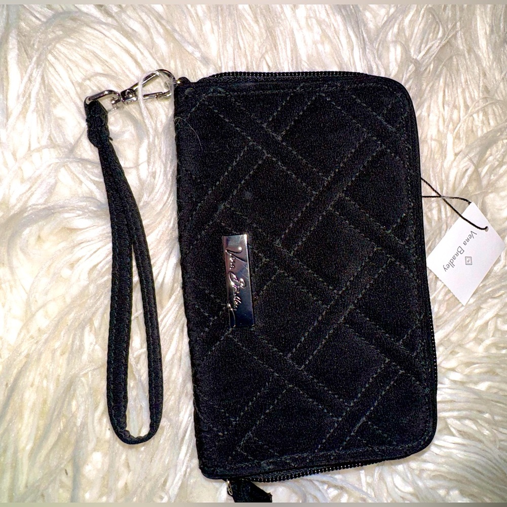 Vera Bradley black wristlet